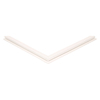 Door gasket profile 34-M in White, Front View. Replacement fridge door gasket produced by DSU Fridge Seal BV.
