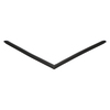 Door gasket profile 22-A in Black, Front View. Replacement fridge door gasket produced by DSU Fridge Seal BV.