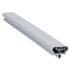 Door gasket profile 195-MS in Grey, Outside View. Replacement fridge door gasket produced by DSU Fridge Seal BV. Material type: Soft PVC profile.