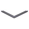 Door gasket profile 30-M in Dark Grey, Front View. Replacement fridge door gasket produced by DSU Fridge Seal BV.