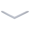 Door gasket profile 132-M in Grey, Front View. Replacement fridge door gasket produced by DSU Fridge Seal BV.