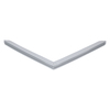 Door gasket profile 73-MS in Grey, Front View. Replacement fridge door gasket produced by DSU Fridge Seal BV. Material type: Soft PVC profile.