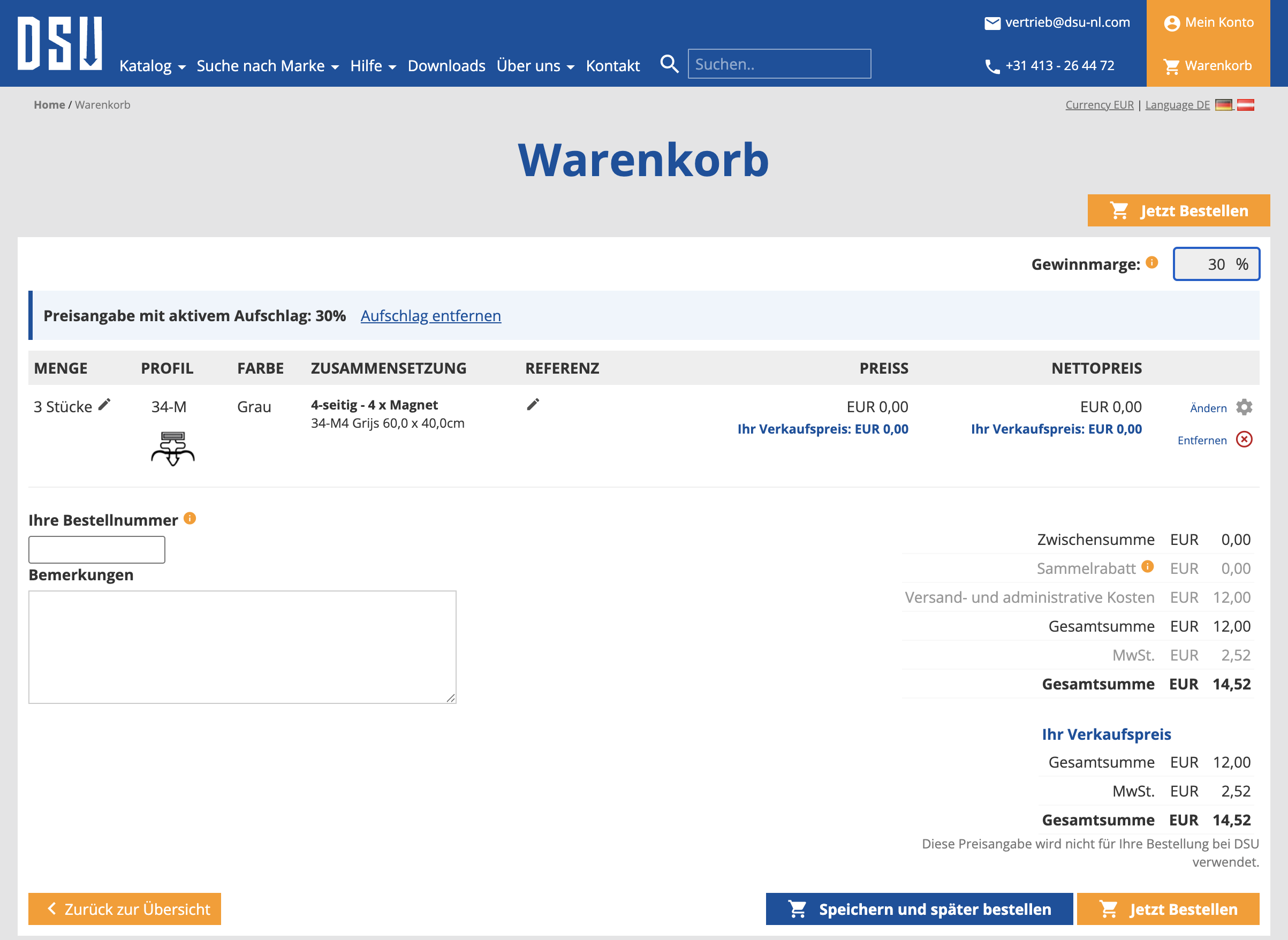De-warenkorb