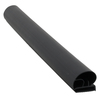 Door gasket profile 10-AC in Black, Outside View. Replacement fridge door gasket produced by DSU Fridge Seal BV.