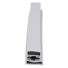 Door gasket profile 318-M in Grey, Front View. Replacement fridge door gasket produced by DSU Fridge Seal BV.