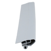 Door gasket profile 370-M+B in Grey, Front View. Replacement fridge door gasket produced by DSU Fridge Seal BV.