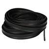 Door gasket profile 46-B in Black, Front View. Replacement fridge door gasket produced by DSU Fridge Seal BV.