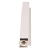 Door gasket profile 18-M in White, Front View. Replacement fridge door gasket produced by DSU Fridge Seal BV.