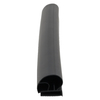 Door gasket profile 10-AC in Black, Front View. Replacement fridge door gasket produced by DSU Fridge Seal BV.
