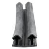 Door gasket profile 14-A in Black, Front View. Replacement fridge door gasket produced by DSU Fridge Seal BV.