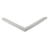 Door gasket profile 120-ME in Light Grey, Front View. Replacement fridge door gasket produced by DSU Fridge Seal BV. Material type: Extended life profile.