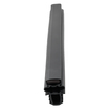 Door gasket profile 211-M in Black, Front View. Replacement fridge door gasket produced by DSU Fridge Seal BV.