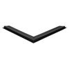 Door gasket profile 129-M in Black, Front View. Replacement fridge door gasket produced by DSU Fridge Seal BV.