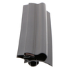 Door gasket profile 381-MB in Black, Front View. Replacement fridge door gasket produced by DSU Fridge Seal BV.