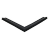 Door gasket profile 105-M in Black, Front View. Replacement fridge door gasket produced by DSU Fridge Seal BV.