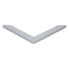 Door gasket profile 405-M in Grey, Front View. Replacement fridge door gasket produced by DSU Fridge Seal BV.
