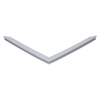 Door gasket profile 33-M in Grey, Front View. Replacement fridge door gasket produced by DSU Fridge Seal BV.