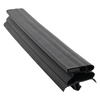 Door gasket profile 300-ME in Black, Outside View. Replacement fridge door gasket produced by DSU Fridge Seal BV. Material type: Extended life profile.