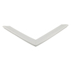 Door gasket profile 198-MS in Grey, Front View. Replacement fridge door gasket produced by DSU Fridge Seal BV. Material type: Soft PVC profile.