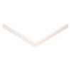 Door gasket profile 15-R in White, Front View. Replacement fridge door gasket produced by DSU Fridge Seal BV.