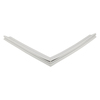 Door gasket profile 136-MS in Grey, Front View. Replacement fridge door gasket produced by DSU Fridge Seal BV. Material type: Soft PVC profile.