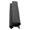 Door gasket profile 82-MS in Black, Front View. Replacement fridge door gasket produced by DSU Fridge Seal BV. Material type: Soft PVC profile.
