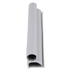Door gasket profile 7-A in Grey, Front View. Replacement fridge door gasket produced by DSU Fridge Seal BV.