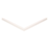Door gasket profile 135-M in White, Front View. Replacement fridge door gasket produced by DSU Fridge Seal BV.