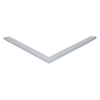 Door gasket profile 123-M in Grey, Front View. Replacement fridge door gasket produced by DSU Fridge Seal BV.