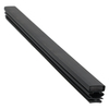Door gasket profile 118-M in Black, Outside View. Replacement fridge door gasket produced by DSU Fridge Seal BV.