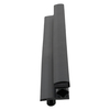 Door gasket profile 472-M in Black, Front View. Replacement fridge door gasket produced by DSU Fridge Seal BV.