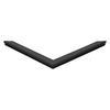 Door gasket profile 383-M in Black, Front View. Replacement fridge door gasket produced by DSU Fridge Seal BV.