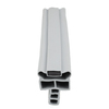 Door gasket profile 312-M in Grey, Front View. Replacement fridge door gasket produced by DSU Fridge Seal BV.