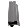 Door gasket profile 381-M in Black, Front View. Replacement fridge door gasket produced by DSU Fridge Seal BV.