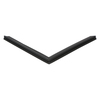 Door gasket profile 318-M in Black, Front View. Replacement fridge door gasket produced by DSU Fridge Seal BV.