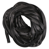 Door gasket profile 116 in Black, Top View. Replacement fridge door gasket produced by DSU Fridge Seal BV.