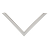 Door gasket profile 296-MS in Light Grey, Top View. Replacement fridge door gasket produced by DSU Fridge Seal BV. Material type: Soft PVC profile.