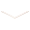 Door gasket profile 318-M in White, Front View. Replacement fridge door gasket produced by DSU Fridge Seal BV.