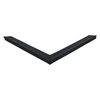 Door gasket profile 105-MC in Black, Front View. Replacement fridge door gasket produced by DSU Fridge Seal BV.