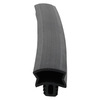 Door gasket profile 164-AE in Black, Front View. Replacement fridge door gasket produced by DSU Fridge Seal BV. Material type: Extended life profile.