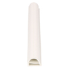 Door gasket profile 102-AS in White, Front View. Replacement fridge door gasket produced by DSU Fridge Seal BV. Material type: Soft PVC profile.