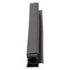 Door gasket profile 18-MS in Black, Front View. Replacement fridge door gasket produced by DSU Fridge Seal BV. Material type: Soft PVC profile.