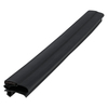 Door gasket profile 216-ME in Black, Inside View. Replacement fridge door gasket produced by DSU Fridge Seal BV. Material type: Extended life profile.