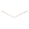 Door gasket profile 18-MC in White, Front View. Replacement fridge door gasket produced by DSU Fridge Seal BV.