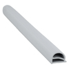 Door gasket profile 104-AS in Grey, Outside View. Replacement fridge door gasket produced by DSU Fridge Seal BV. Material type: Soft PVC profile.
