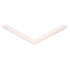 Door gasket profile 416-M in White, Front View. Replacement fridge door gasket produced by DSU Fridge Seal BV.