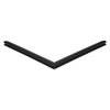 Door gasket profile 10-A in Black, Front View. Replacement fridge door gasket produced by DSU Fridge Seal BV.