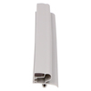 Door gasket profile 203-M in Grey, Front View. Replacement fridge door gasket produced by DSU Fridge Seal BV.