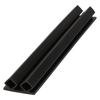 Door gasket profile 40-A in Black, Inside View. Replacement fridge door gasket produced by DSU Fridge Seal BV.