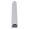 Door gasket profile 158-AS in Grey, Front View. Replacement fridge door gasket produced by DSU Fridge Seal BV. Material type: Soft PVC profile.